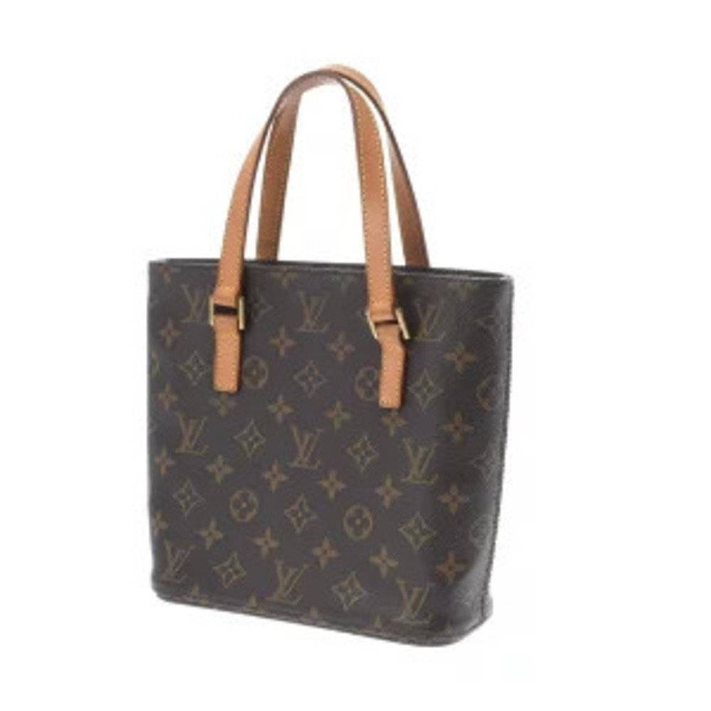 Louis Vuitton Leather Monogram Vavin Handbag Brown Canvas